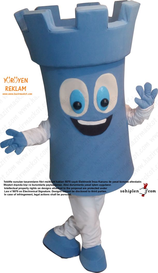 Kale Maskot kostümü / Türkiye Satranç Federasyonu maskot kostümü