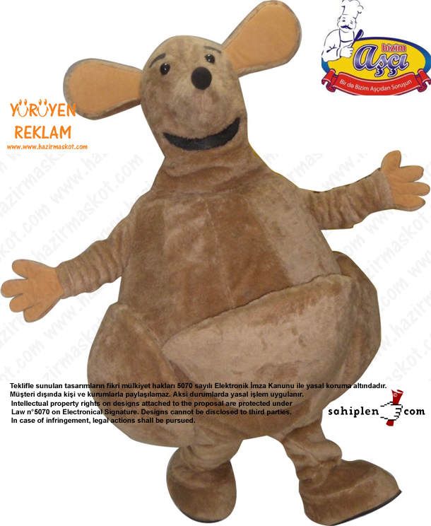 Kanguru Maskotu / Azerbaycan maskot kostümü