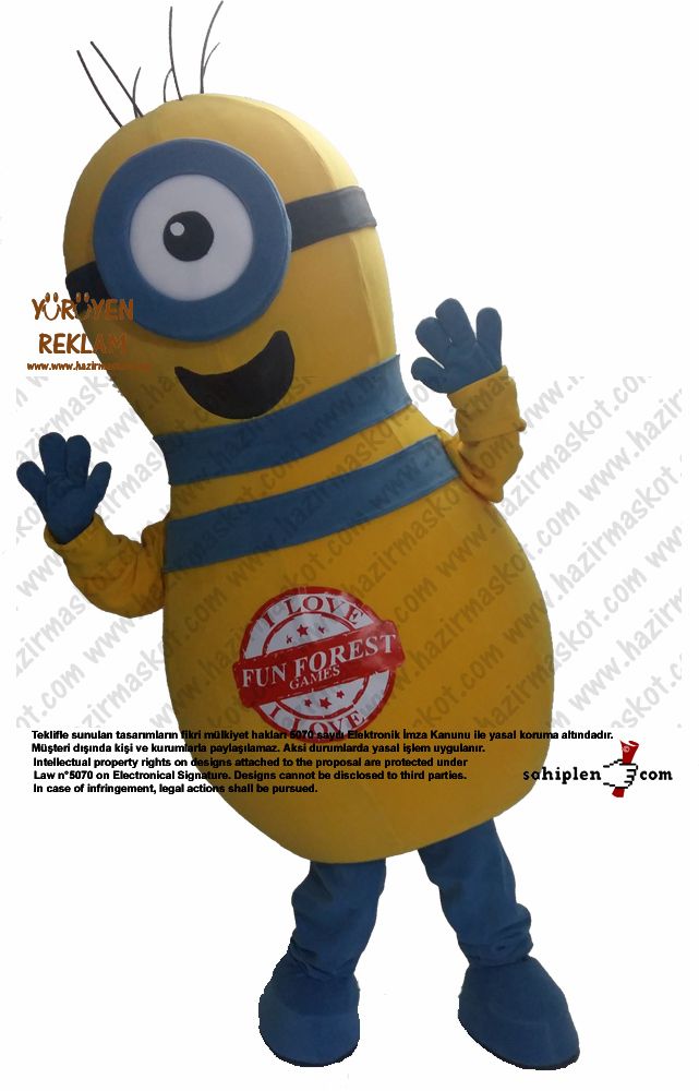 Minion Bowling Lobutu / Moldova maskot kostümü