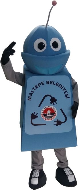 Robot Maskotu / Maltepe Belediyesi maskot kostümü