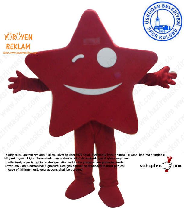 Yıldız Maskotu / Üsküdar maskot kostümü