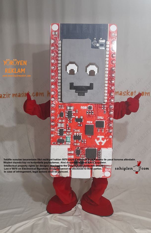 Teknofest 2022 DeneYap Kart Maskot Kostümü maskot kostümü