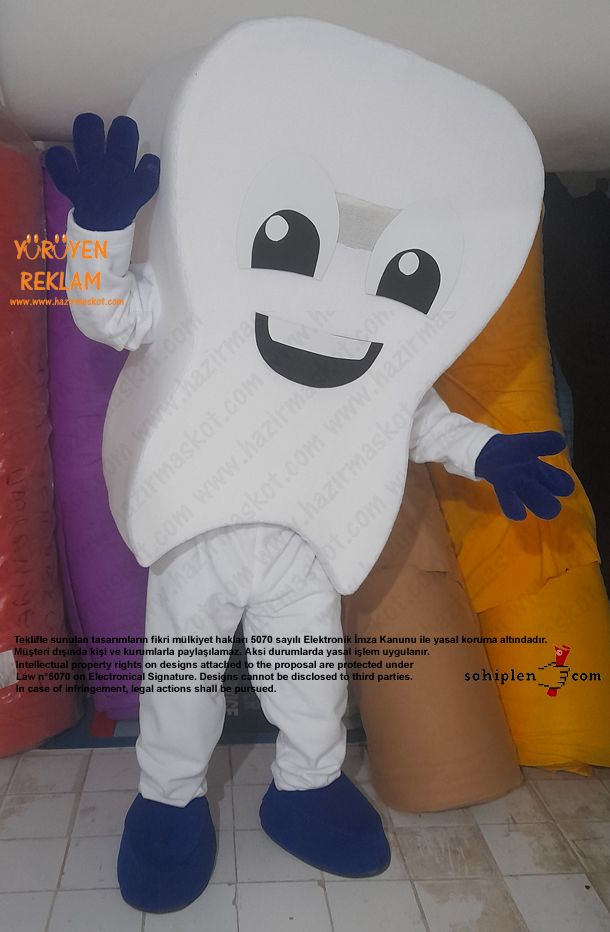 Diş Maskotu / Kartal Belediyesi / Erkek maskot kostümü