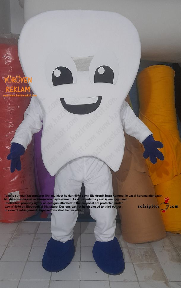 Diş Maskotu / Kartal Belediyesi / Erkek maskot kostümü