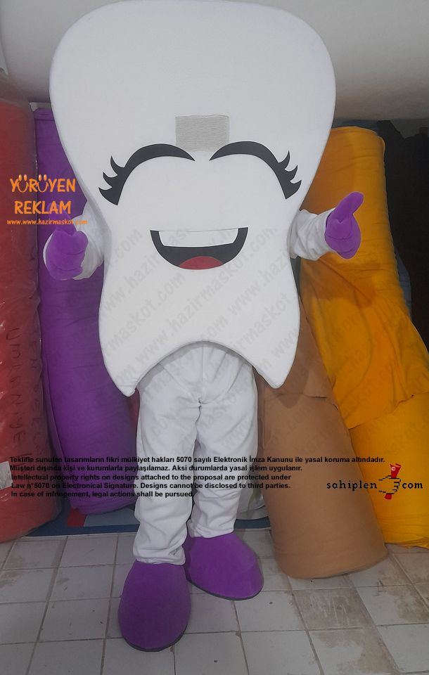 Diş Maskotu / Kartal Belediyesi / Kadın maskot kostümü