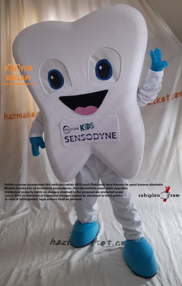 Sensodyne Kids Diş Maskot Kostümü maskot kostümü