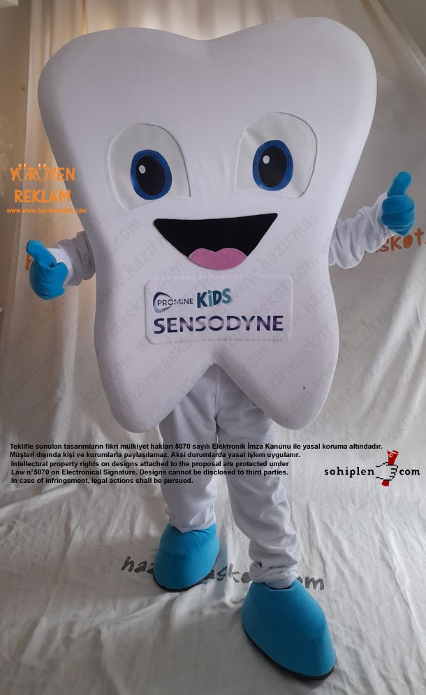 Sensodyne Kids Diş Maskot Kostümü maskot kostümü