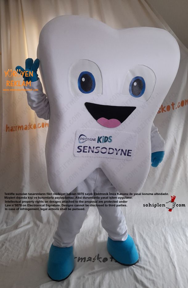Sensodyne Kids Diş Maskot Kostümü maskot kostümü