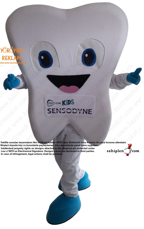 Sensodyne Kids Diş Maskot Kostümü maskot kostümü