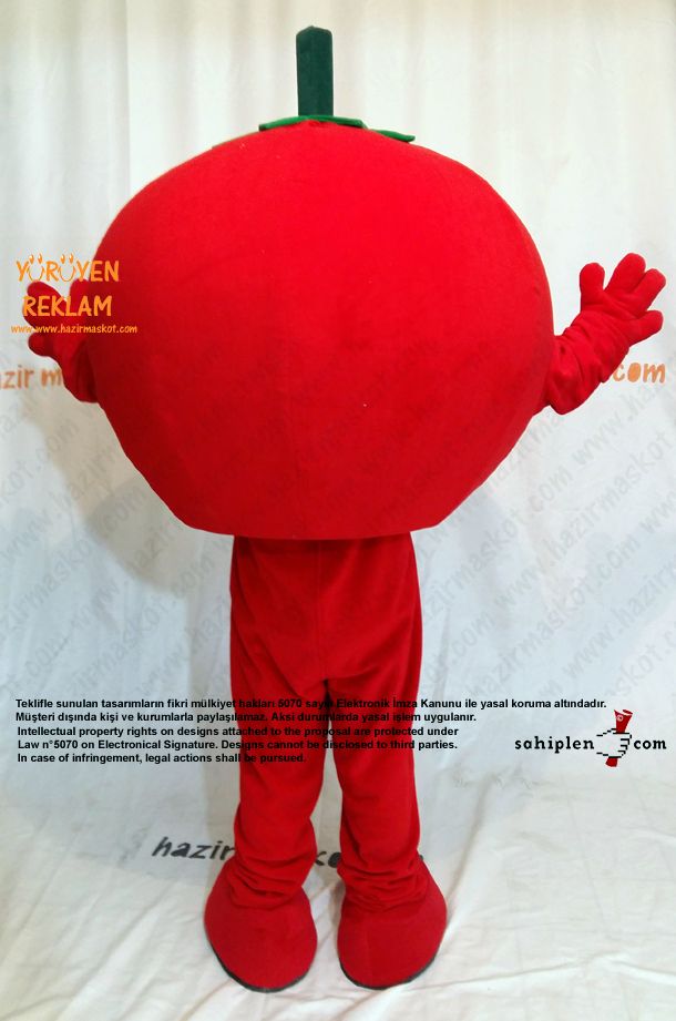 Domates Maskotu maskot kostümü