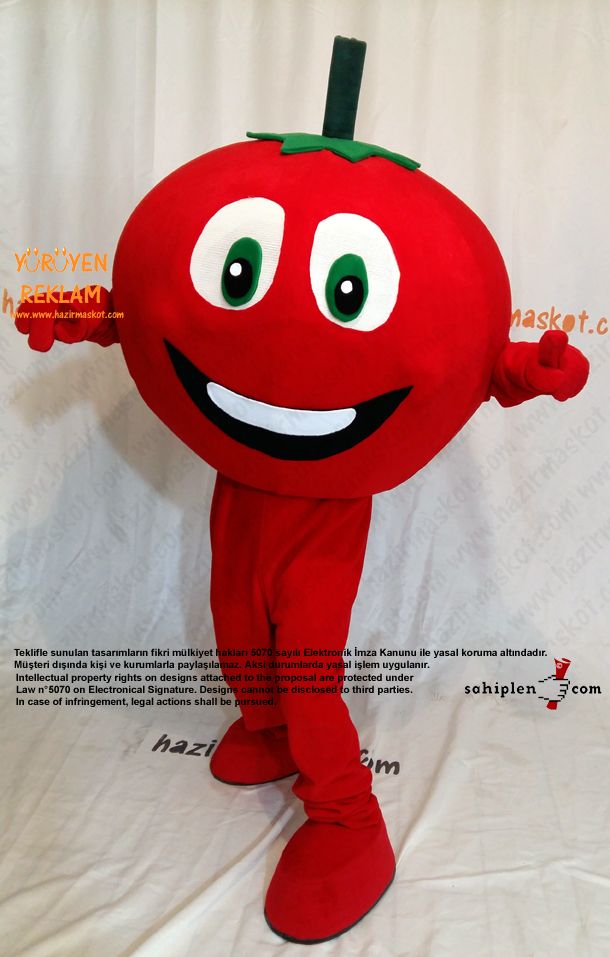 Domates Maskotu maskot kostümü