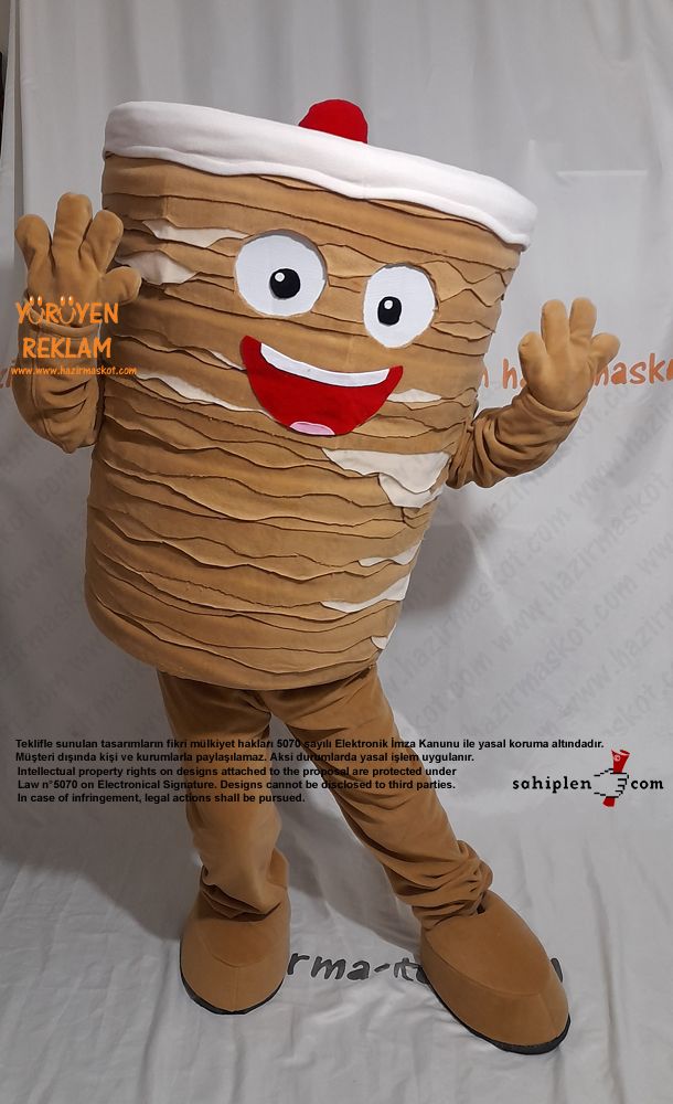 Döner Maskot Kostümü / Kanada Ontario Miss Doner maskot kostümü
