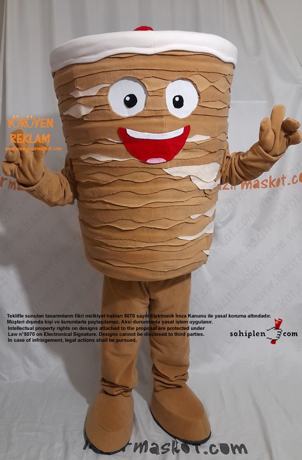 Döner Maskot Kostümü / Kanada Ontario Miss Doner maskot kostümü