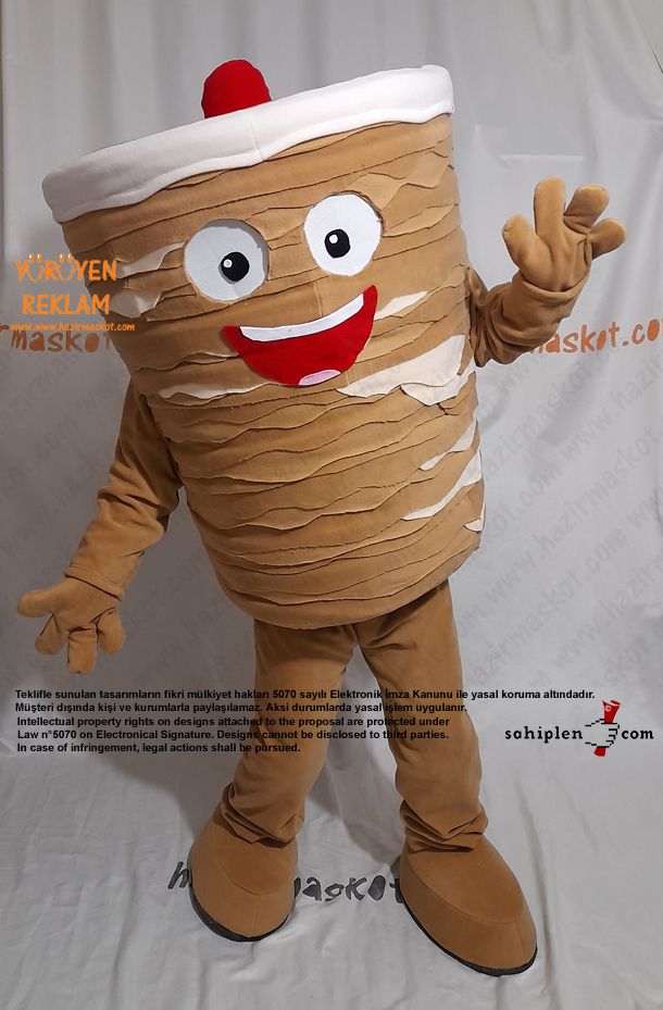 Döner Maskot Kostümü / Kanada Ontario Miss Doner maskot kostümü