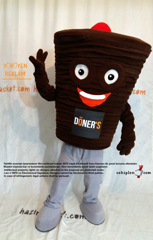 Döner Maskot Kostümü / Fransa maskot kostümü