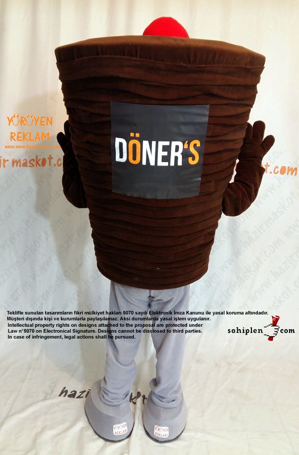 Döner Maskot Kostümü / Fransa maskot kostümü