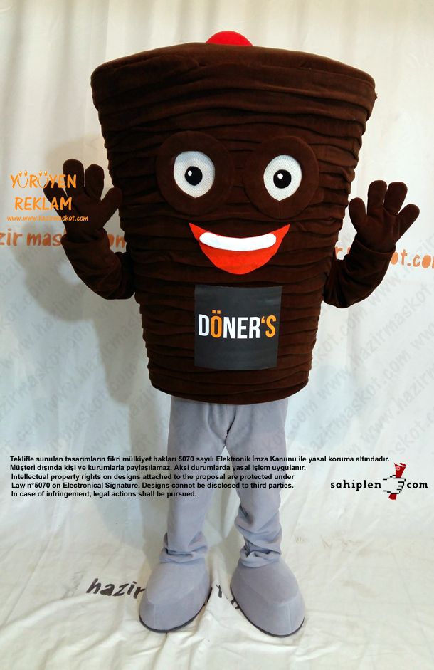 Döner Maskot Kostümü / Fransa maskot kostümü