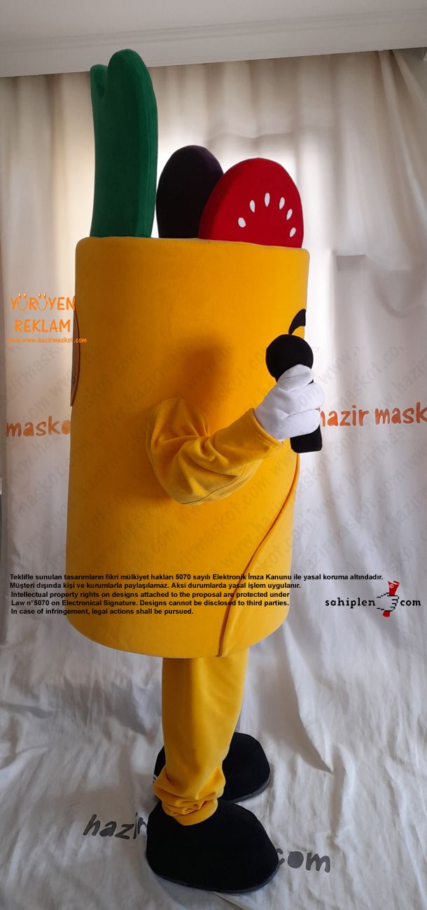 Dürüm Maskot Kostümü / Wrapsta Macartistan maskot kostümü