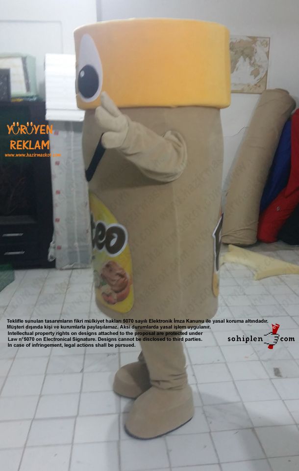 Fisteo Fıstık Ezmesi Kavanozu Maskot Kostümü maskot kostümü