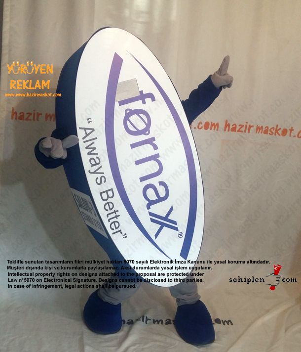 Fornax Logo Maskot kostümü maskot kostümü