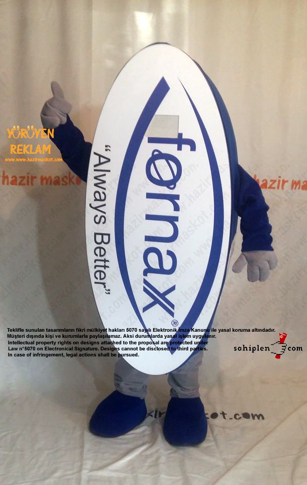 Fornax Logo Maskot kostümü maskot kostümü