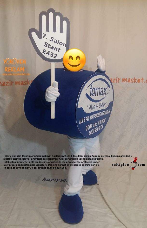 Logo Maskot kostümü / Fornax maskot kostümü