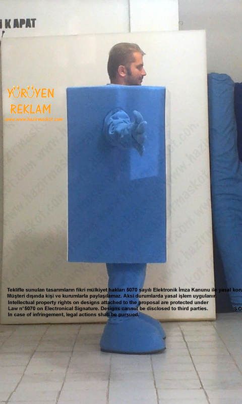 Kutu Free Box Maskot maskot kostümü