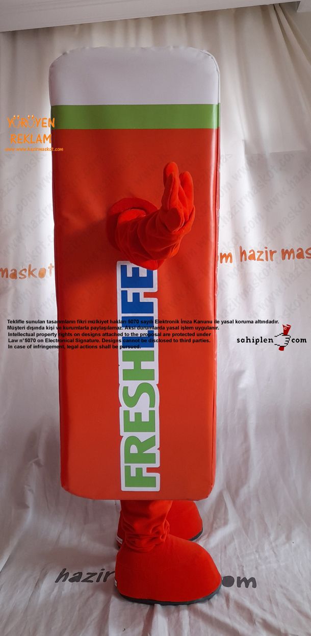 Freshlife Yetişkin Bezi / Emici Külot Maskot Kostümü maskot kostümü