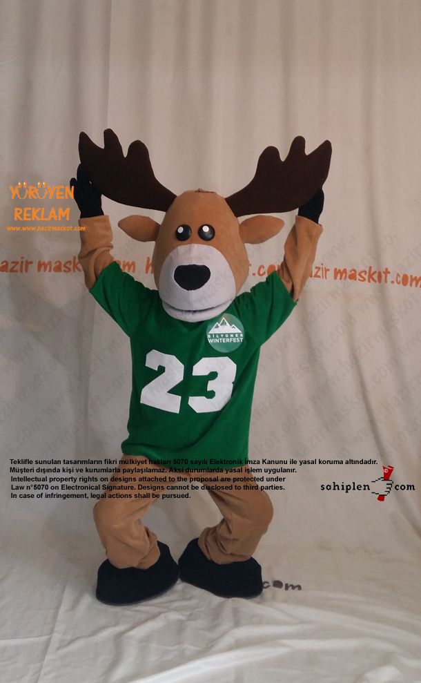 Geyik Maskot Kostümü / Bilyoner Winter Fest / Bilyoner.com / Dimi Organizasyon maskot kostümü