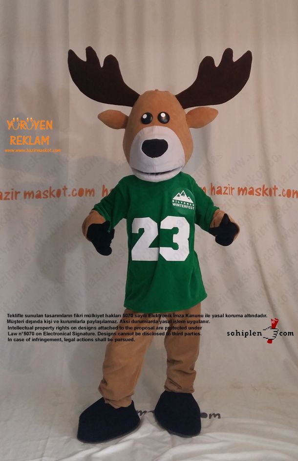 Geyik Maskot Kostümü / Bilyoner Winter Fest / Bilyoner.com / Dimi Organizasyon maskot kostümü