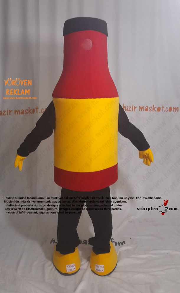 Grippy's Sauce Mascot Costume/ Sos Şişesi Maskot kostümü maskot kostümü