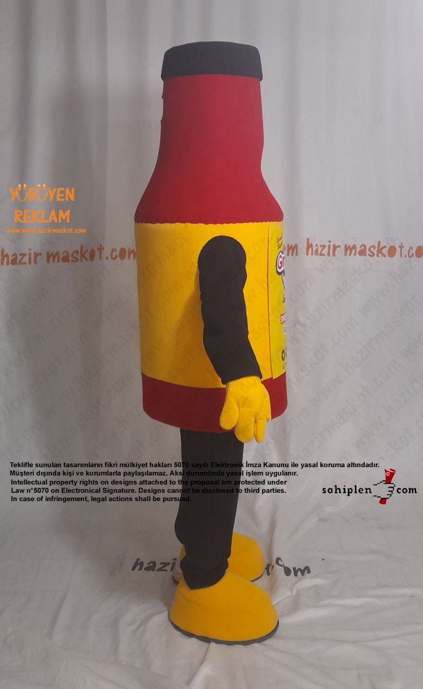 Grippy's Sauce Mascot Costume/ Sos Şişesi Maskot kostümü maskot kostümü