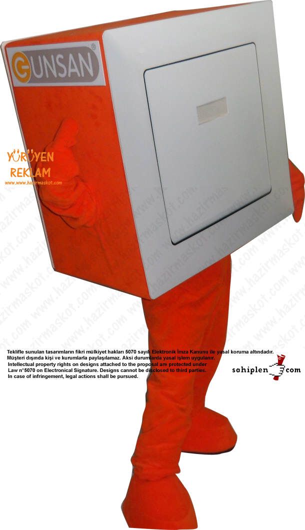 Günsan Elektrik Maskotu maskot kostümü