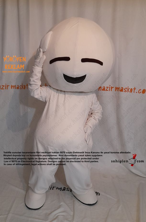 Happi Riceball Mascot Costume / Australia maskot kostümü