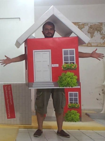 Sparkasse Ev Maskotu / Almanya maskot kostümü
