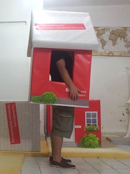 Sparkasse Ev Maskotu / Almanya maskot kostümü