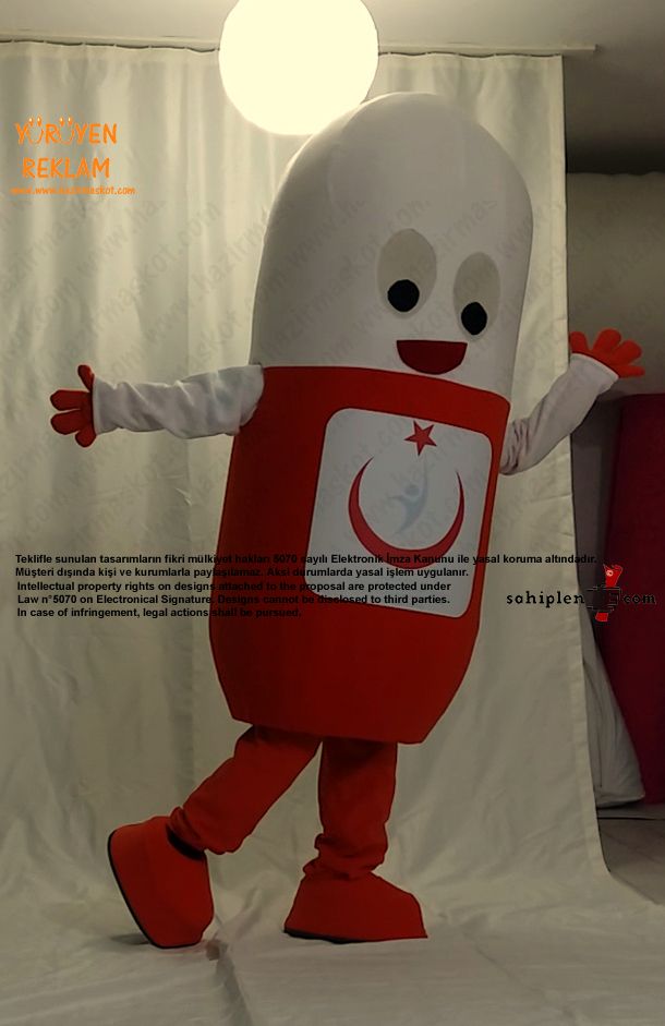 Antibiyotik İlaç Maskot / Yalova Kamu Hastaneleri Birliği maskot kostümü