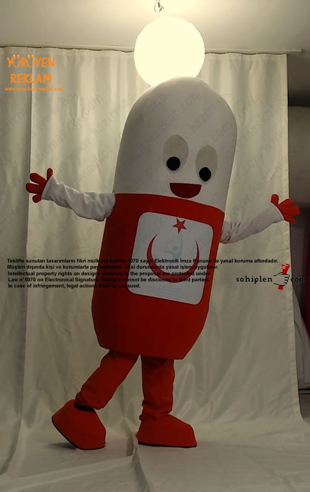 Antibiyotik İlaç Maskot / Yalova Kamu Hastaneleri Birliği maskot kostümü