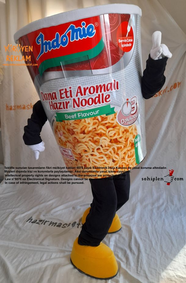 İndoMie Noddle Maskot Kostüm maskot kostümü