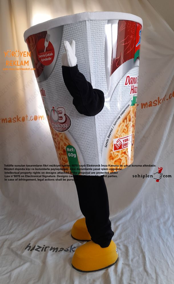 İndoMie Noddle Maskot Kostüm maskot kostümü