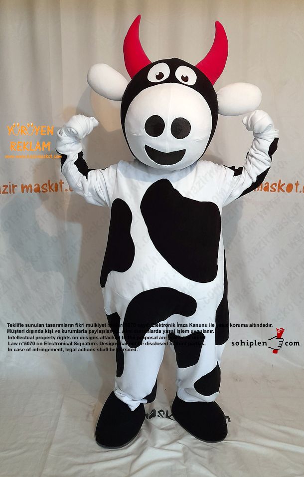 İnek Maskot Kostümü / Manisa İl Tarım Müdürlüğü maskot kostümü