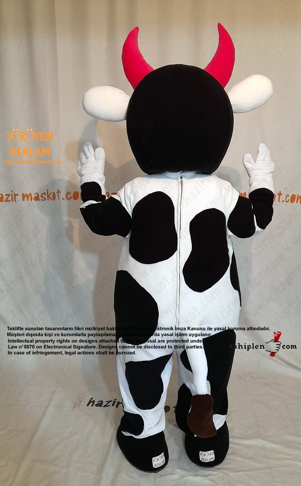 İnek Maskot Kostümü / Manisa İl Tarım Müdürlüğü maskot kostümü