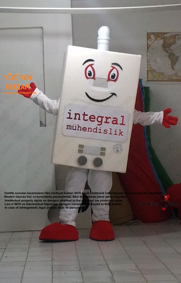 Kombi Maskot Kostümü / İntegral maskot kostümü