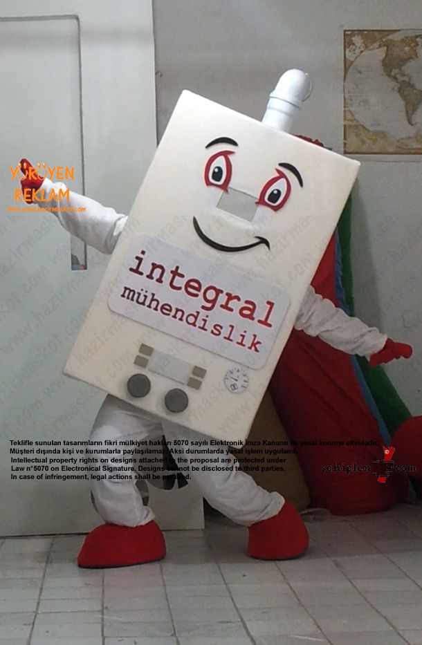 Kombi Maskot Kostümü / İntegral maskot kostümü