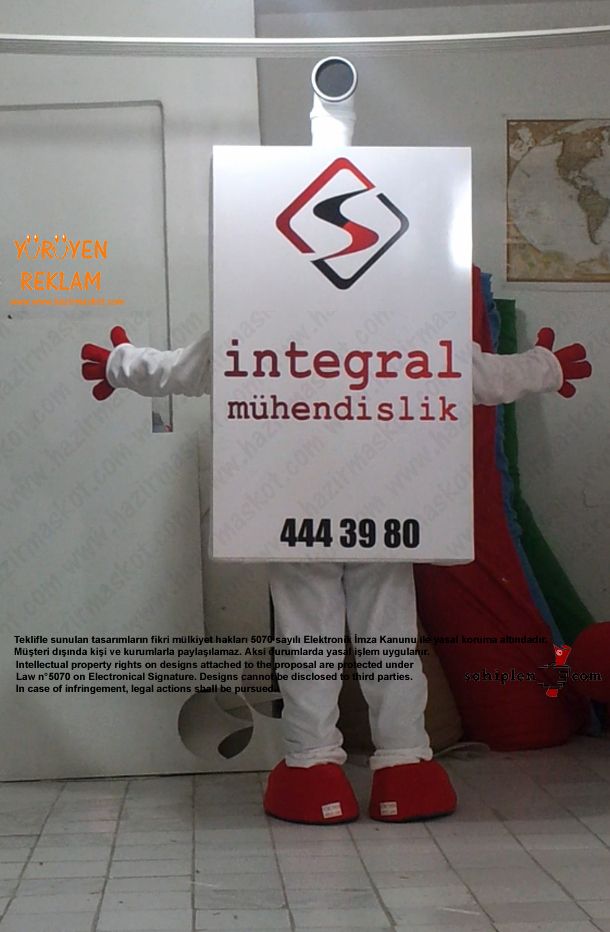 Kombi Maskot Kostümü / İntegral maskot kostümü