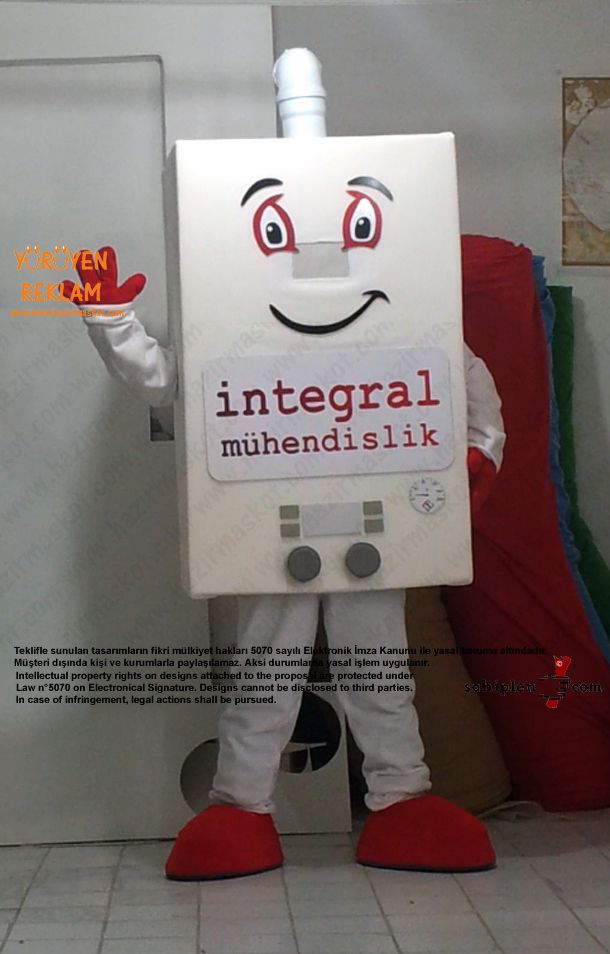 Kombi Maskot Kostümü / İntegral maskot kostümü