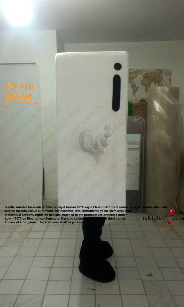 iPad maskot kostümü maskot kostümü