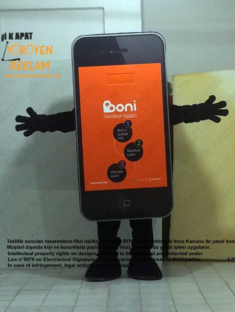 iPhone Boni App Maskotu maskot kostümü