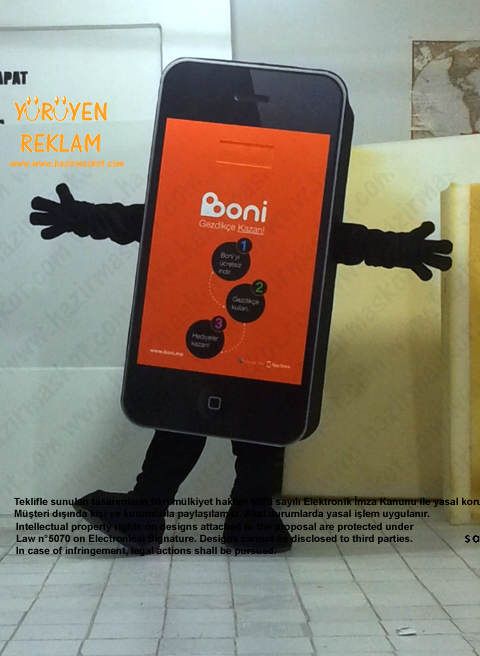 iPhone Boni App Maskotu maskot kostümü