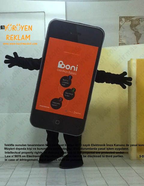 iPhone Boni App Maskotu maskot kostümü